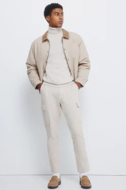 Springfield Jersey básico cuello alto nude Clearance