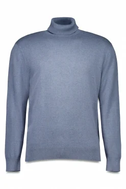 Springfield Jersey básico cuello alto azul New