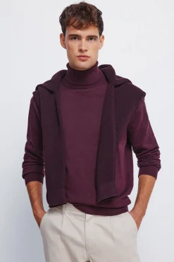 Springfield Jersey básico cuello alto naranja Best