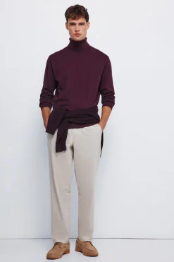 Springfield Jersey básico cuello alto naranja Best