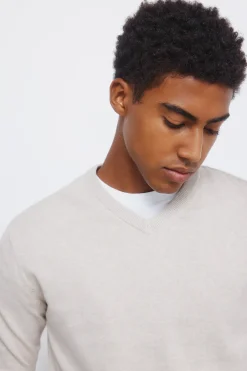 Springfield Jersey básico cuello pico nude Hot