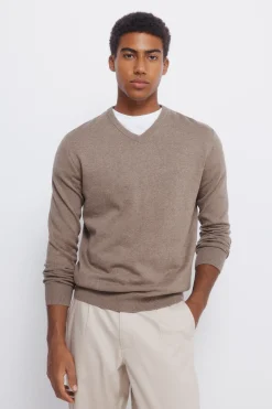 Springfield Jersey básico cuello pico nude Best