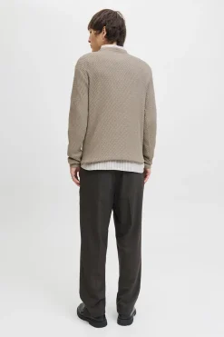 Jack & Jones Jersey básico cuello redondo Gris Outlet