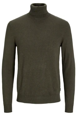 Jack & Jones Jersey básico de cuello alto verde Outlet