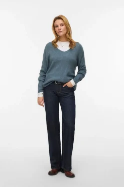 Vero Moda Jersey básico de punto Azul Best