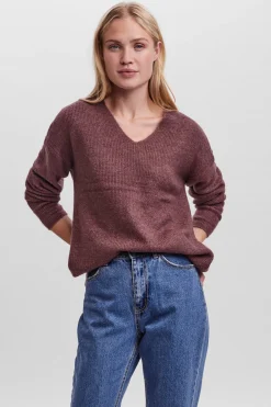 Vero Moda Jersey básico de punto Vino Clearance