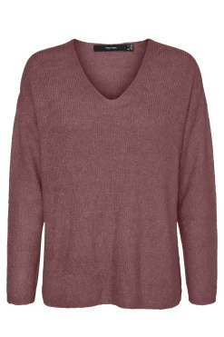 Vero Moda Jersey básico de punto Vino Clearance