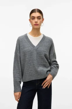 Vero Moda Jersey básico de punto Gris Best