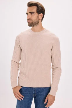 Jack & Jones Jersey básico de punto liso Beige Clearance