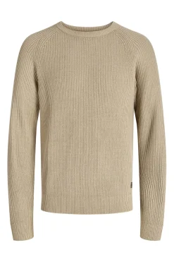 Jack & Jones PLUS Jersey básico de punto liso gris Clearance