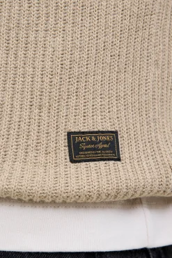 Jack & Jones PLUS Jersey básico de punto liso gris Clearance