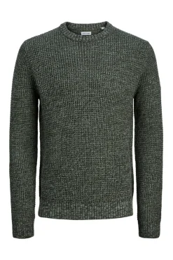 Jack & Jones Jersey básico de punto liso verde Clearance