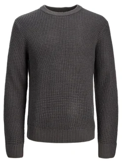 Jack & Jones PLUS Jersey básico de punto liso gris Outlet