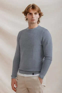 Celopman Jersey Básico Ottoman azul Outlet