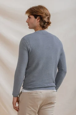 Celopman Jersey Básico Ottoman azul Outlet