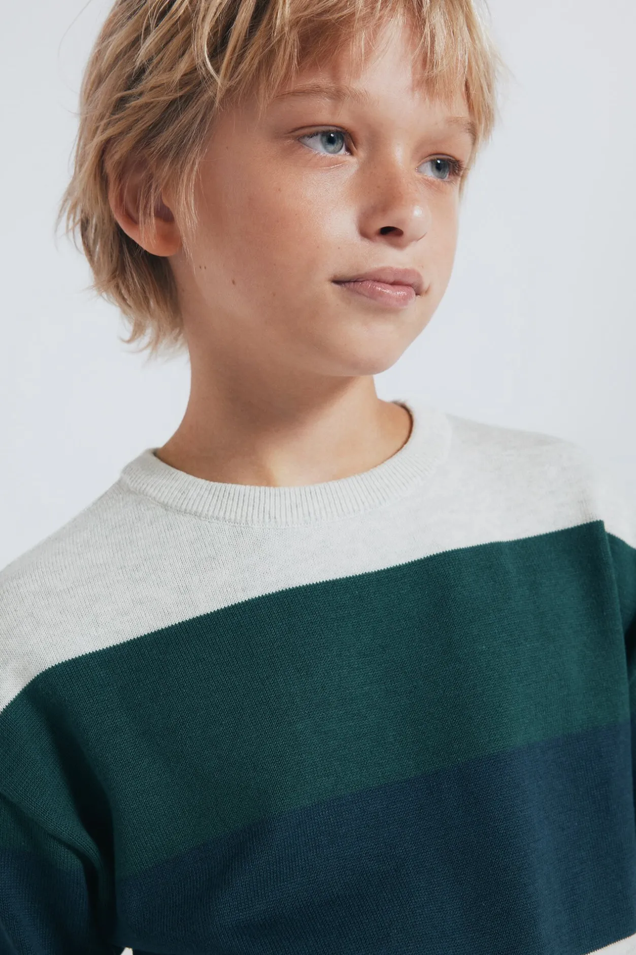 Springfield Kids Jersey básico rayas niño verde Clearance