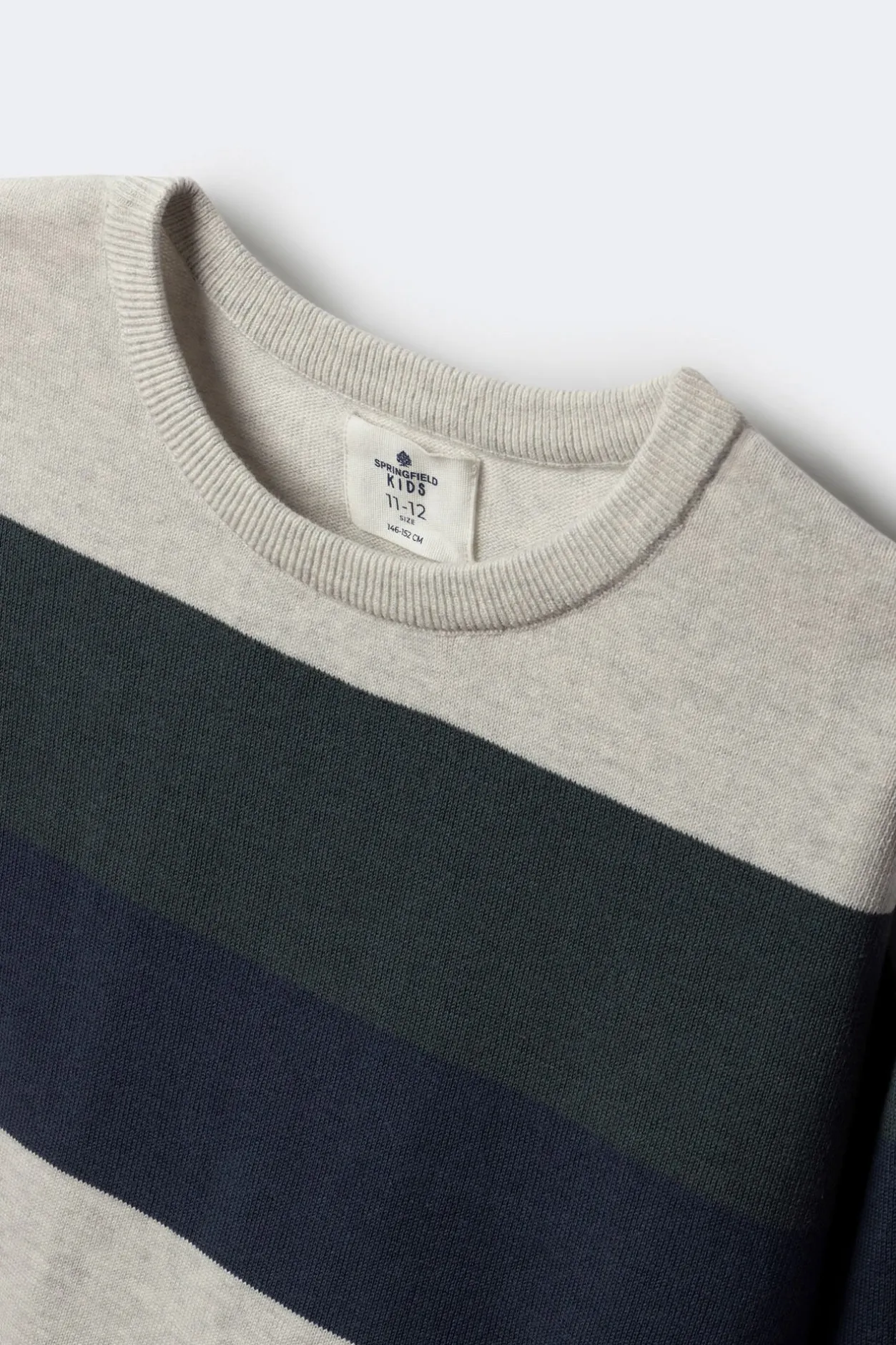 Springfield Kids Jersey básico rayas niño verde Clearance