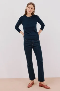 Cortefiel Jersey caja botones Azul marino Sale