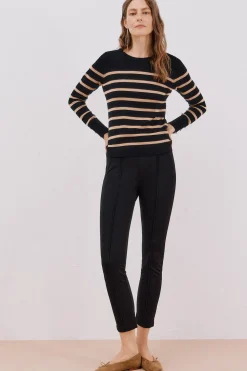 Cortefiel Jersey caja rayas Negro Discount