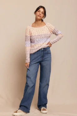 Slowlove Jersey calado Marfil