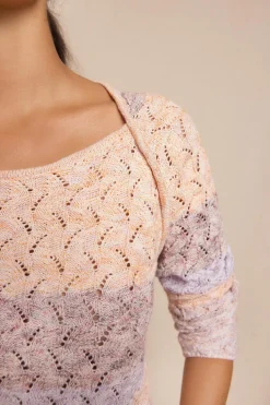 Slowlove Jersey calado Marfil