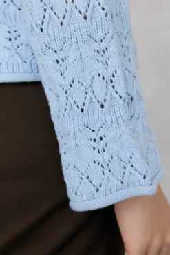 Pedro del Hierro Jersey calado fantasía Azul Outlet