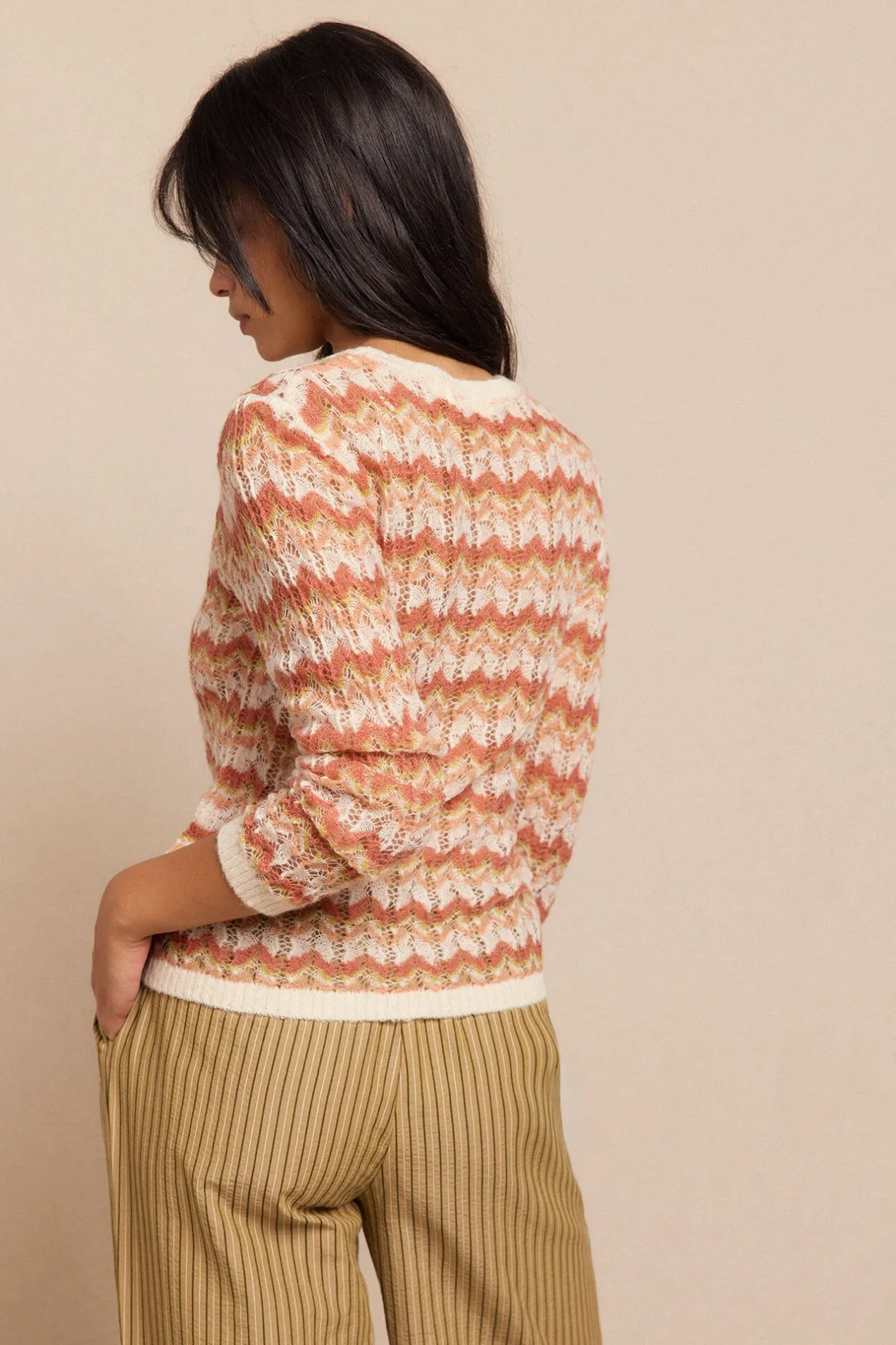 Slowlove Jersey calado Multicolor Sale