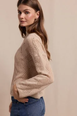 Slowlove Jersey calado perkins Beige Clearance