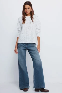 Springfield Jersey chenilla botones hombro blanco Online