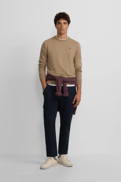 Silbon Jersey classic cuello redondo Beige