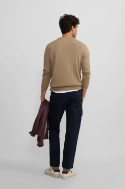 Silbon Jersey classic cuello redondo Beige