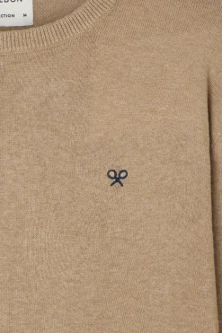 Silbon Jersey classic cuello redondo Beige