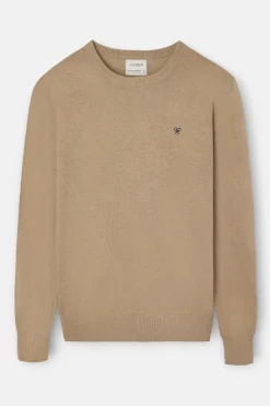 Silbon Jersey classic cuello redondo Beige