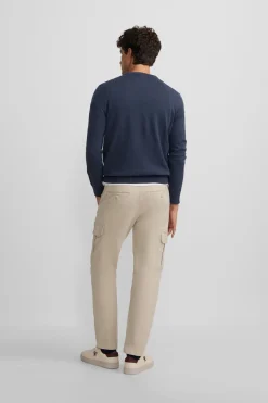 Silbon Jersey classic cuello redondo Azul marino