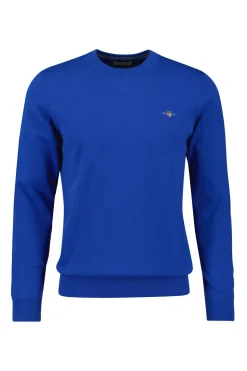 Gant Jersey clásico de algodón con cuello redondo Azul Online
