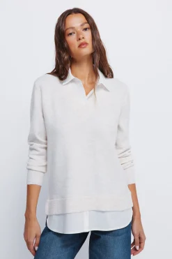 Springfield Jersey combinado camisero blanco Hot