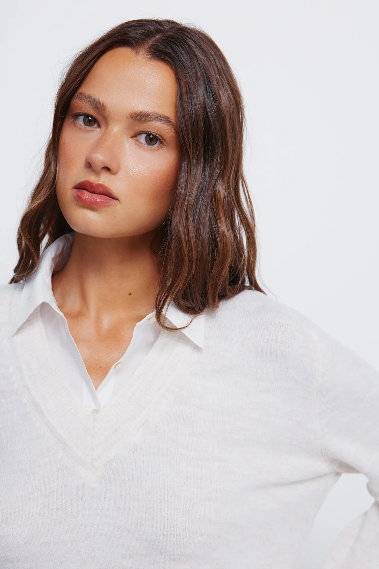 Springfield Jersey combinado camisero blanco Hot