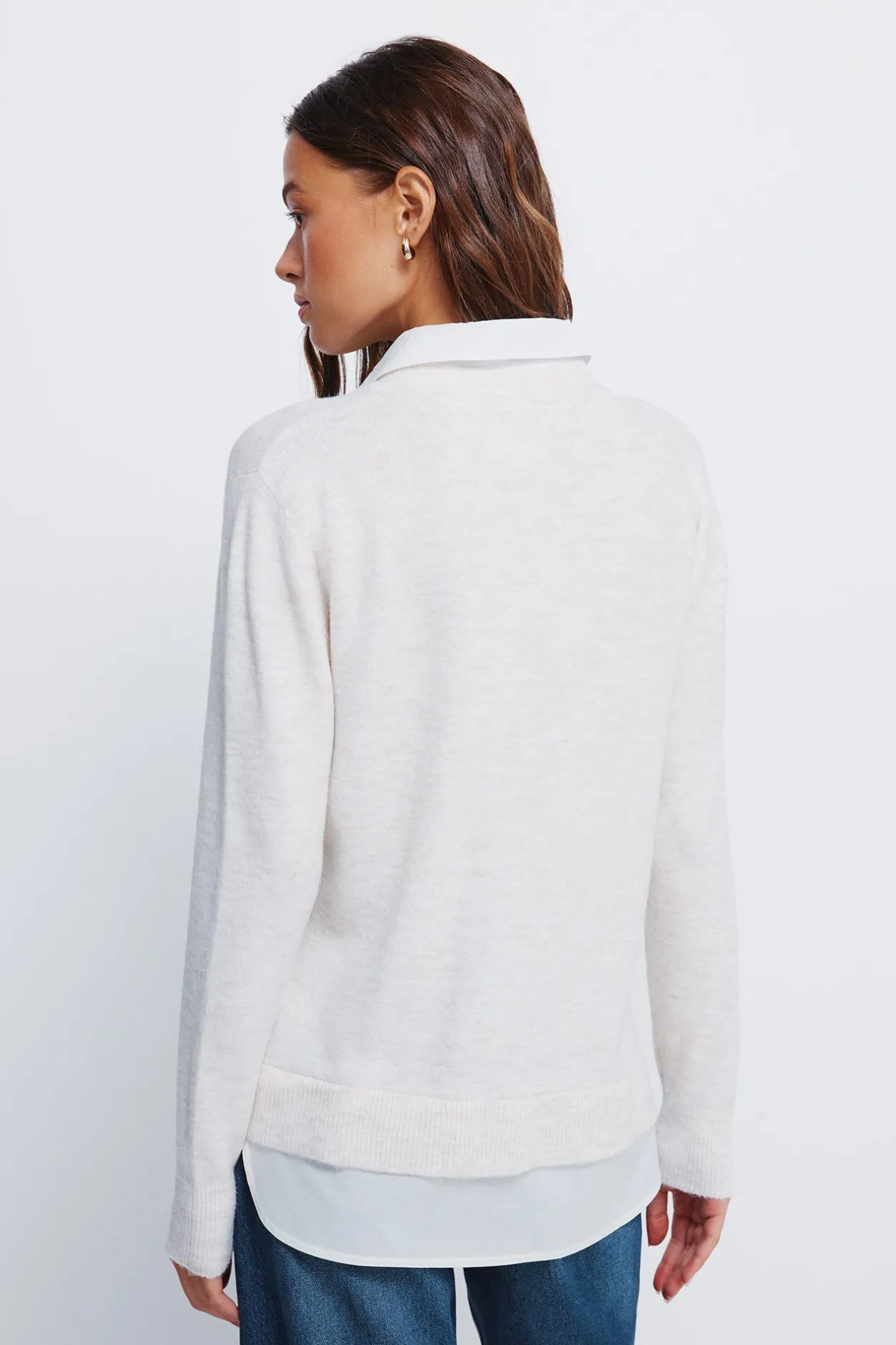 Springfield Jersey combinado camisero blanco Hot