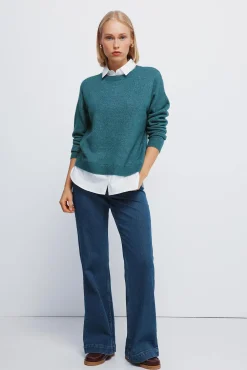 Springfield Jersey combinado camisero verde