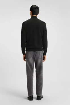 HUGO Jersey con cremallera Negro Online