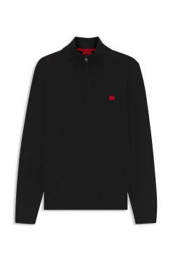 HUGO Jersey con cremallera Negro Online