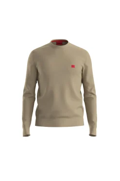 HUGO Jersey con cuello redondo Beige New