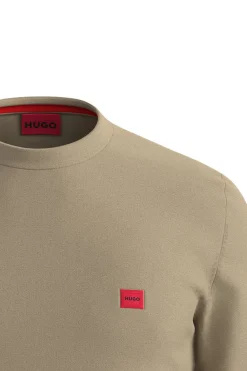 HUGO Jersey con cuello redondo Beige New