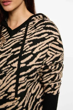 Morgan Jersey corto con capucha Negro