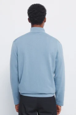 Springfield Jersey cremallera básico azul Sale