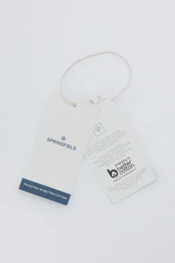 Springfield Jersey cremallera liso azul