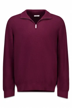 Springfield Jersey cremallera liso burdeos Hot