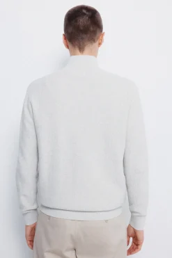 Springfield Jersey cremallera liso gris New