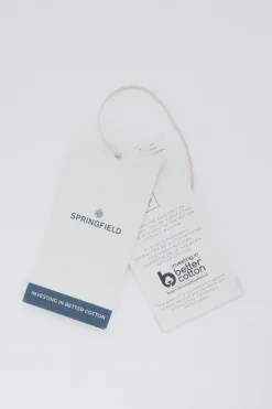 Springfield Jersey cremallera liso gris New