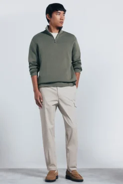 Springfield Jersey cremallera milano kaki Hot